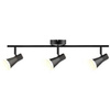 Lampa ścienno-sufitowa ruchoma LED BERG 3 Czarna 3000K