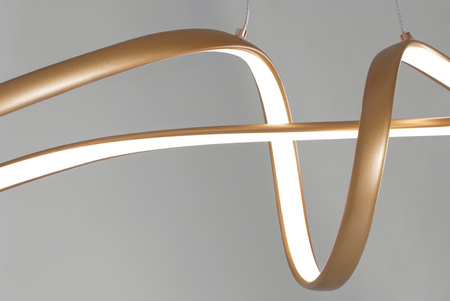 Lampa wisząca LED w stylu glamour, złota K-8235 z serii SNOW