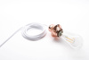 Przewód w oplocie kabel dekoracyjny 3x1,5 biały