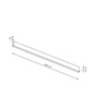 Szyna do systemu Magnetic 2 m LP-E020-MAG-BK