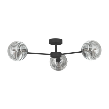 Lampa sufitowa z trzema kloszami do salonu K-5716 z serii GRETA