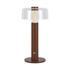 Lampka Biurkowa Nocna V-TAC 1W LED 30cm Ładowanie USB Ściemnianie Brązowa VT-1049 3000K 100lm