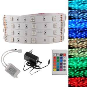 Zestaw: Taśma LED 18W 5m IP20 RGB kontroler, pilot, zasilacz