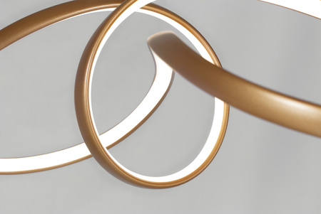 Lampa wisząca LED w stylu glamour, złota K-8235 z serii SNOW