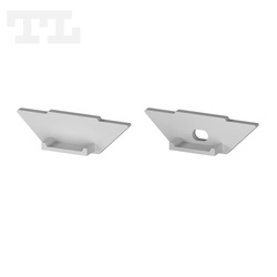 Komplet zaślepek bocznych szarych P7-1 do osłonki C13 (1 szt. z otworem, 1 szt bez otworu) (nr kat 770705)