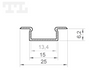 LED P6-2 Profil 3000 mm GOLD lakierowany (nr kat 86620392)