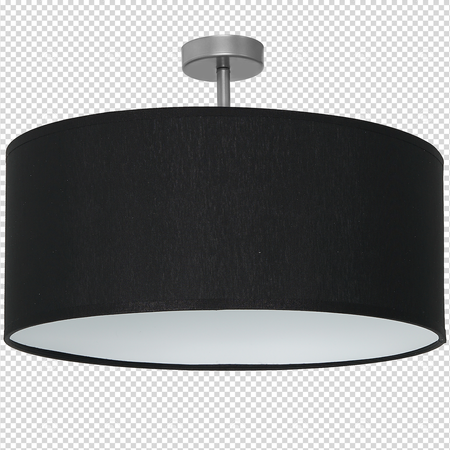 Lampa sufitowa CASINO BLACK/CHROME 1xE27 czarna