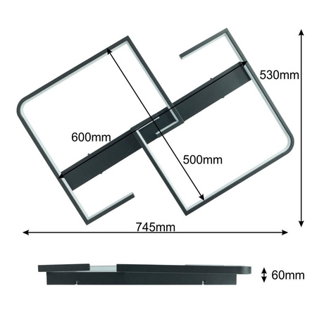 Lampa sufitowa SALEM LED 48W 4000K