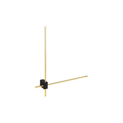 Kinkiet ścienny led Como 12W 2x60cm złoty