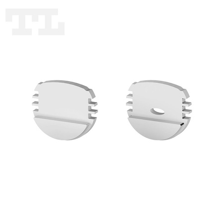 Komplet zaślepek bocznych szarych P8-1 (2 szt bez otworu) (nr kat 7708101)