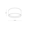 Lampa sufitowa BILBAO Black/Gold 4xE27 450