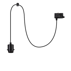 Zawiesie Hang Track Czarny 1xE27 3-obwodowy