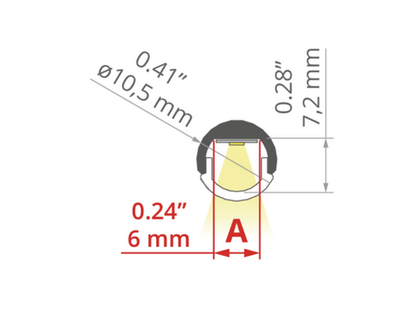 Profil PIKO-O, anodowany, srebrny, 1000 mm