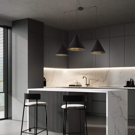 Lampa wisząca CONO Black 3xE27