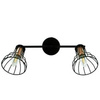 Lampa ruchoma ścienno-sufitowa SOFIA-2 czarna+miedź E14x2