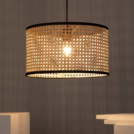 Naturalna lampa wisząca E27 Boho Huela