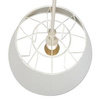 Lampa wisząca FALUN biało-srebrna 1xE27