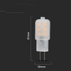 Żarówka LED V-TAC SAMSUNG CHIP 1.1W G4 VT-201 4000K 100lm 5 Lat Gwarancji