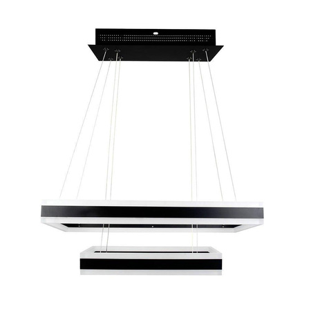 Oprawa Zwieszana LED V-TAC 100W Soft Light Chandelier Ściemnianie Czarny VT-101-2D-B-N 3000K 6300lm 3 Lata Gwarancji