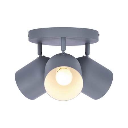 Lampa sufitowa 3xE27 szara 32cm AZURO 98-63236