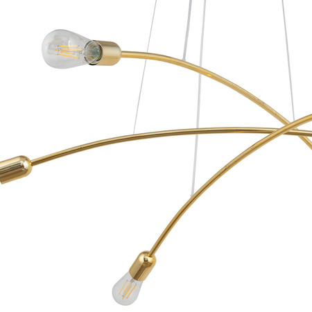 Lampa wisząca HELIX GOLD 6xE27