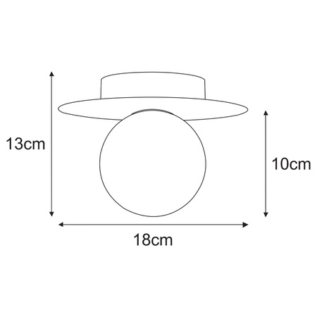 Lampa sufitowa K-5447 z serii ROBIN