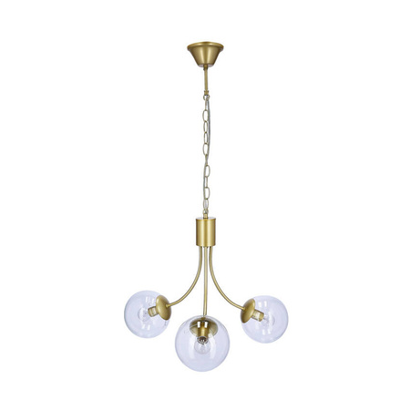 Lampa wisząca złota 3xE14 żyrandol Dani 33-79015