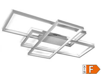 Lampa sufitowa LED 80W szara sterowana pilotem