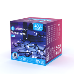 Lampki choinkowe 400 LED barwa zimna 6500K IP44 20m