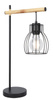 Lampka stołowa czarna koszyczek Bernita 41-80059