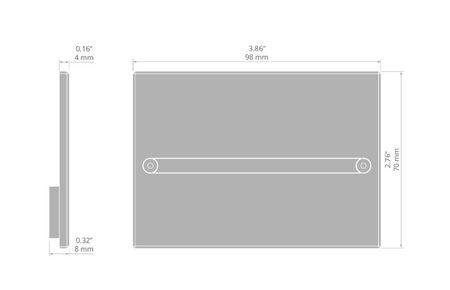 Zaślepka końcowa MOD-100 szara ABS  Kluś
