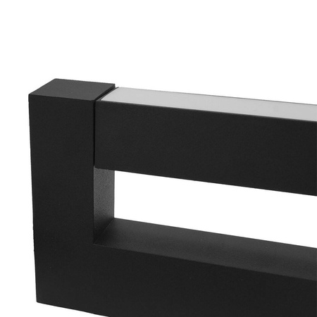 Kinkiet ścienny ASTER 2x4W 30cm IP54 czarny