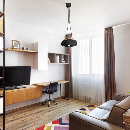 Lampa wisząca DAMA BLACK 3xE27 czarna