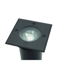 Oprawa Najazdowa Dogruntowa ERIDA GU10 IP67 IK09 Kwadrat czarna