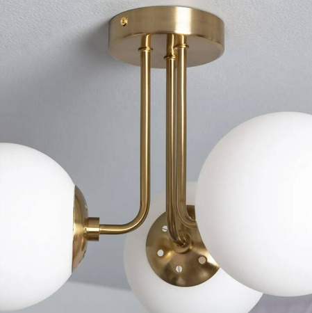 Lampa Sufitowa z Metalu i Szkła Amatler 3xE27