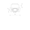 Nowodvorski Lampa punktowa podtynkowa czarna DOWNLIGHT ES111 