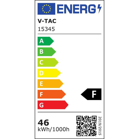 Oprawa Zwieszana V-TAC 46W LED Ściemnialna Czarna VT-7924 3000K 4900lm