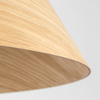 Tk Lighting SOLIS WOOD DĄB JASNY lampa wisząca 1xE27