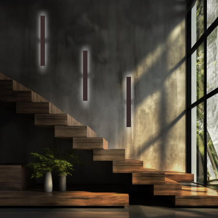 Kinkiet NAVI Brown Long LED