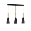 Solin 3 lampa wisząca linia czarno/złota LP-181/3L BK/GD