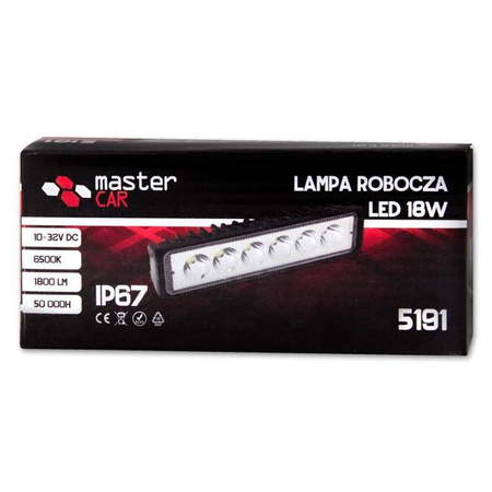 Lampa LED Robocza 10-30V 18W 6LED