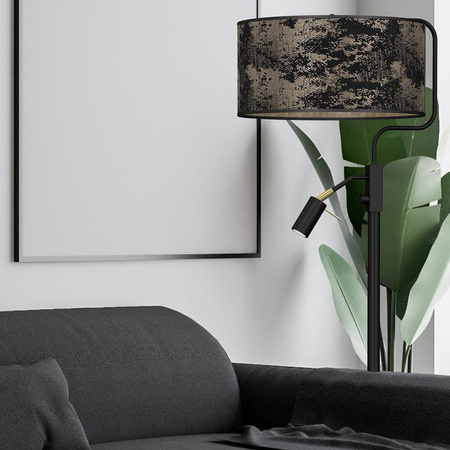Lampa podłogowa SATINO GOLD 1xE27 + 1x mini GU10