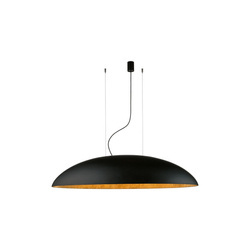 Nowodvorski Lampa wisząca czarno złota metalowa CANOE