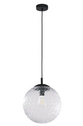 Lampa wisząca CADIX transparent E27 szklana kryształowa kula 30cm