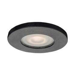 Lagos oczko podtynkowe okrągłe czarne IP65 LP-440/1RS BK