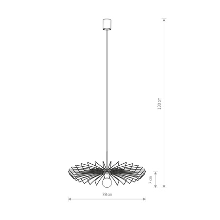 Nowodvorski Lampa wisząca mosiądz UMBRELLA 
