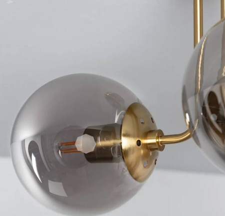 Lampa Sufitowa z Metalu i Szkła Amatler 3xE27