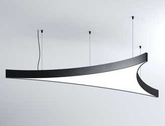 Oprawa MI-SAIL-AL, zwieszana, 69W, 3000K, bez zasilacza, 24VDC, IP20, czarny anoda