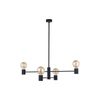 Nowodvorski Lampa wisząca metalowa czarna RADIUS 