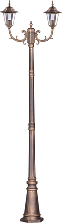 Lampa ogrodowa stojąca K-7064A2/2 CZARNY/ZŁOTY z serii STANDARD